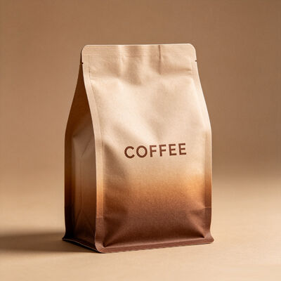 Qualität Öko-zertifizierte Kraft-Flachboden-Kaffeebeutel. Fabrik