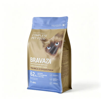 Jakość Niestandardowa Two-Tone Kolor Ośmioboczna Pieczęć Koty Food Bag Fabryka