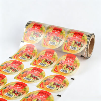 Qualität Custom gedruckte PET-Plastik-Roll-Film. Hochbarriere transparente Lebensmittelverpackungsfilm für Fruchtgel und Snack-Dichtung Fabrik
