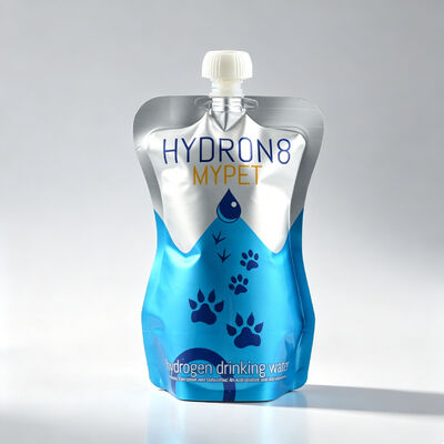 Jakość 500 ml woreczek z dziobkiem o niestandardowym kształcie na wodorową wodę pitną dla zwierząt | Folia aluminiowa stojąca torba z wylewką na wodę Druk OEM Fabryka