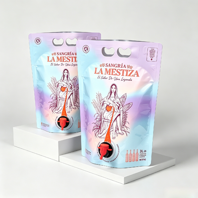 Jakość 3L Wino Bag-in-Box z kranikiem | Personalizowane woreczki z folii aluminiowej stojące na sangrię, opcjonalne pudełko OEM Fabryka