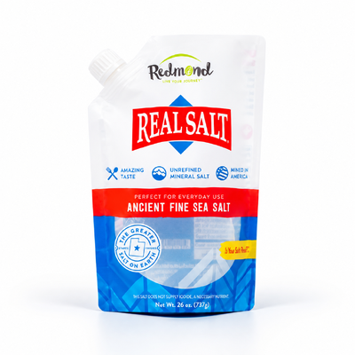 Qualité Sachet refermable personnalisé de 16 mm avec bouchon à vis, 26 oz, avec fenêtre et finition UV pour sel grossier, sel de mer fin, sel casher, emballage de recharge Usine